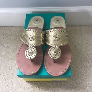 Jack Rogers Miss Hamptons II Sandal in Gold